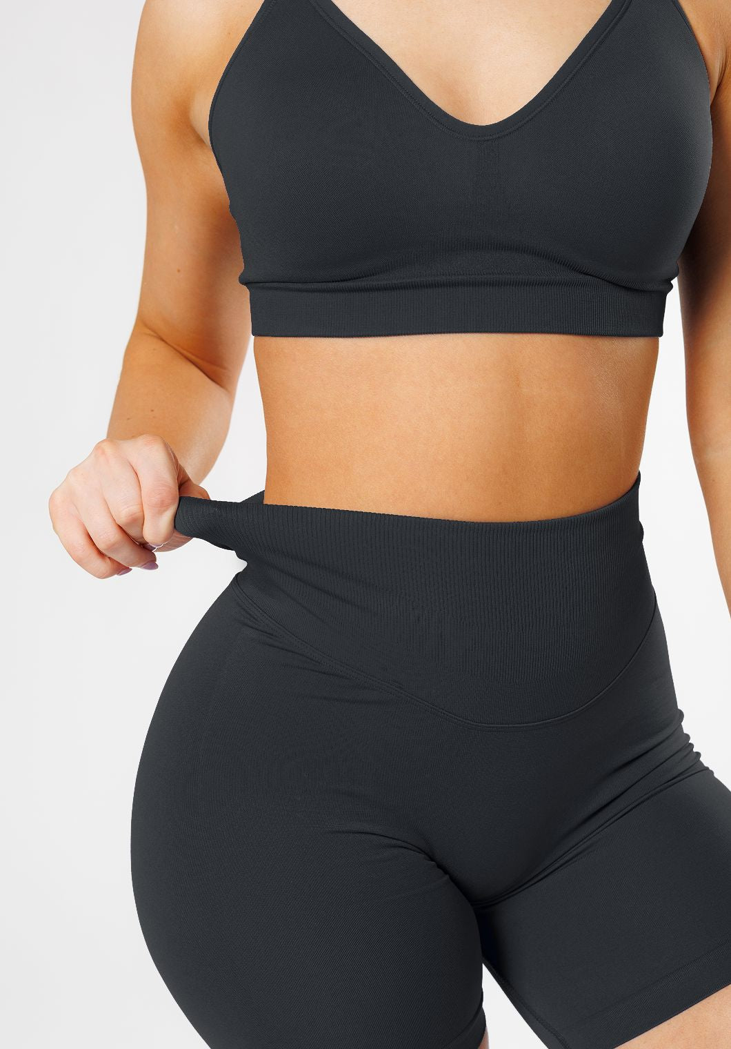 CurveFlex™ Hourglass Sculptseam® Plus Seamless Shorts 6” Black