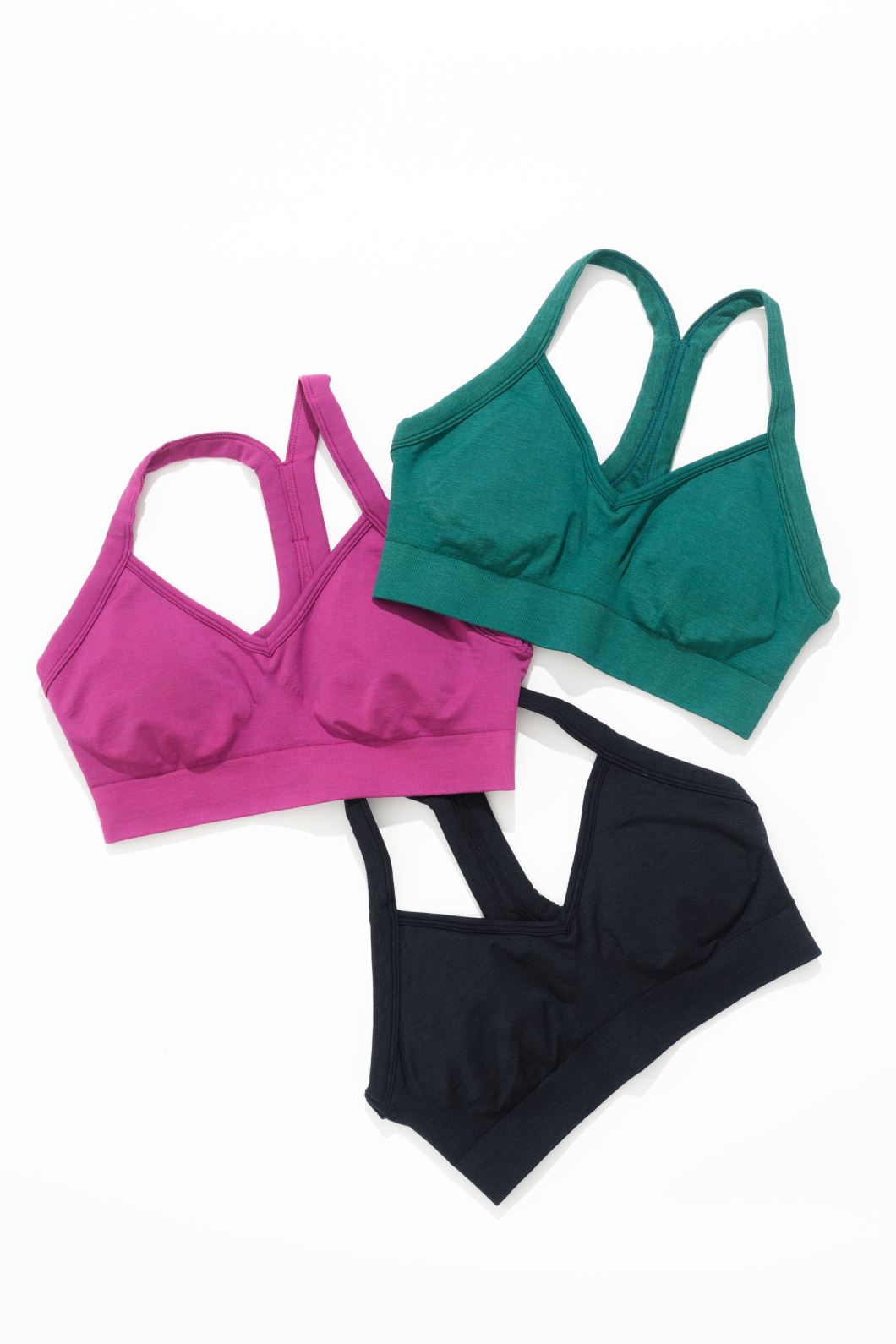 CurveFlex Rib Contour Seamless Bra Black