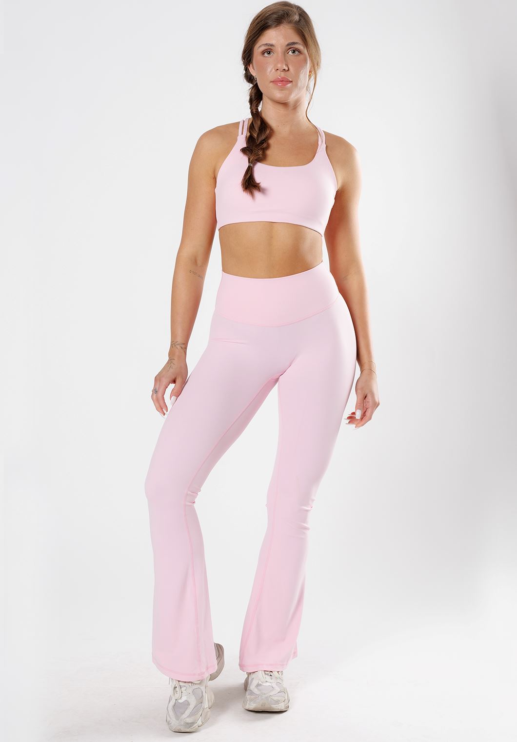 RecStretch Original Sculptseam® Plus Essential Flare Legging 34" Pink Opal