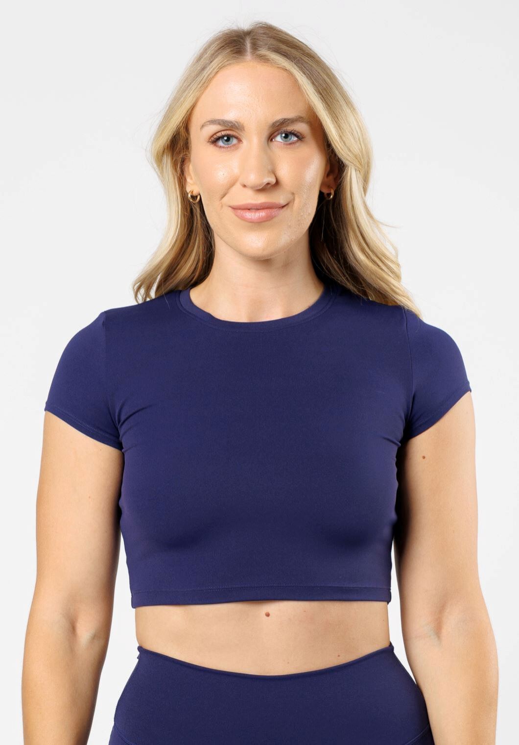 RecStretch™ Short Sleeve Crop Midnight