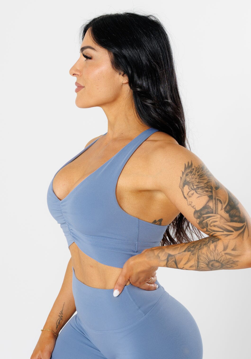 Reluna Ruched Bra Blue Bird