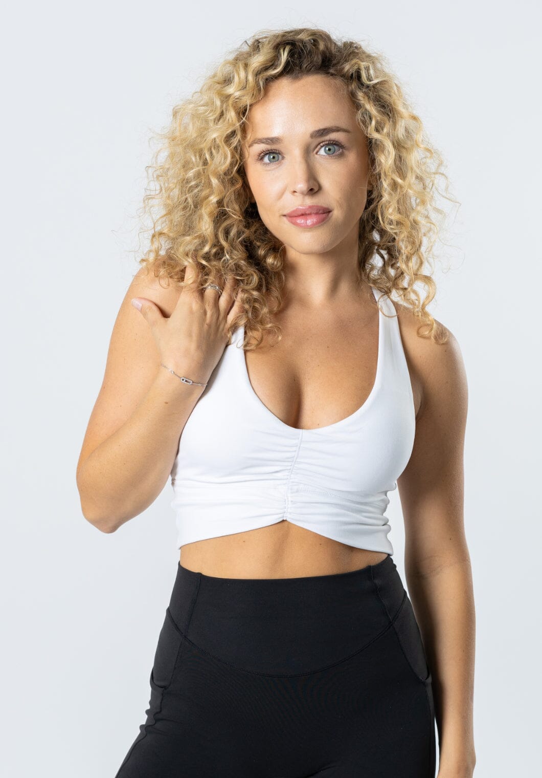 Reluna Ruched Bra White