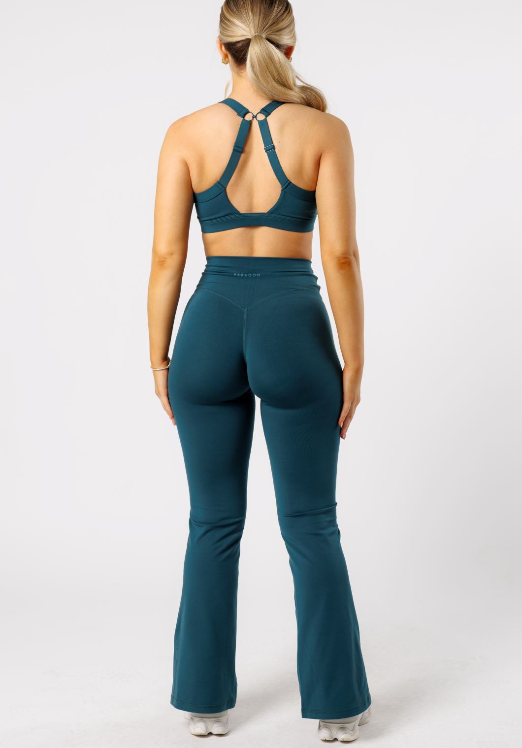 Reluna™ Front Slit Sculptseam® Flare Leggings 31" Serpentine
