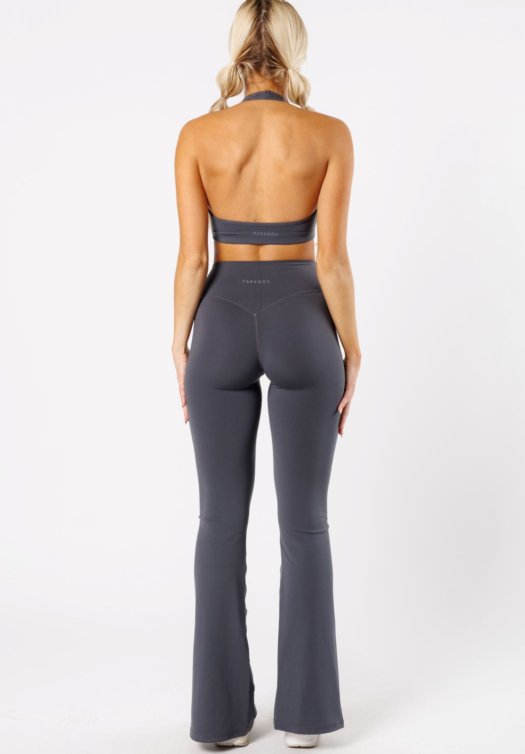 Reluna™ Front Slit Sculptseam® Flare Leggings 34" Phantom