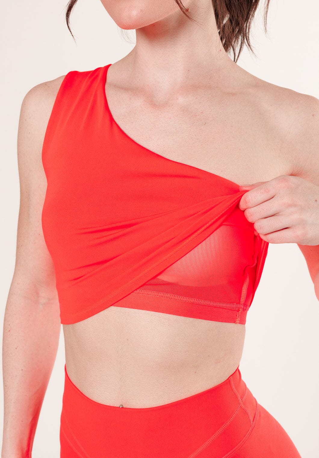 Reluna™ Single Shoulder Brami Hibiscus